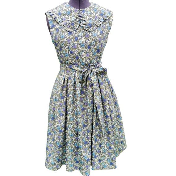 Juliannes Tea Dress Peter Pan Collar Dress Vintage Dress by | Etsy