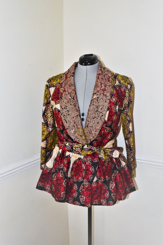 peplum kitenge jacket