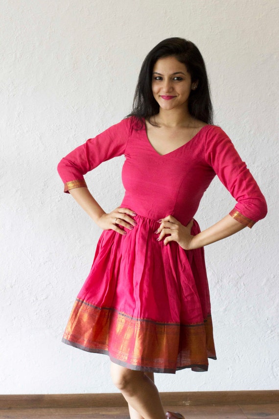 one piece dress of saree