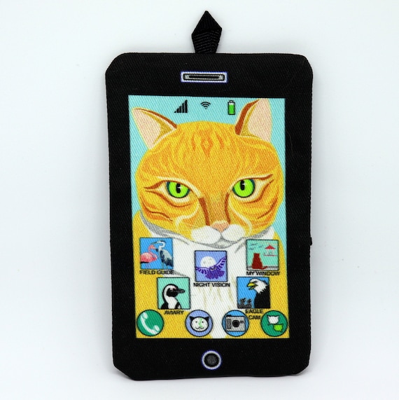 Birdwatcher Cat Toy Cell Phone Etsy