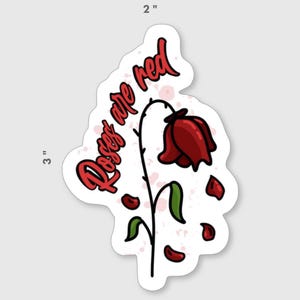 Roses Are Red | Vinyl Glossy
