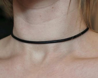 Genuine Leather Choker Necklace