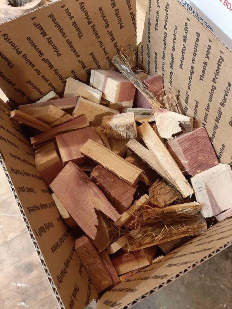 Eastern Red Cedar Wood Chunks Smoking Etsy