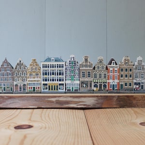 Canal Houses Amsterdam Dutch / Set of 10 small houses
