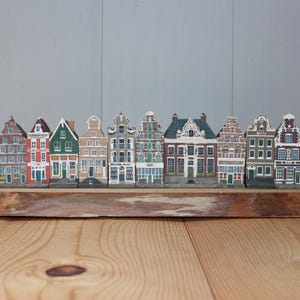 Canal Houses Amsterdam Dutch / Set of 10 small houses
