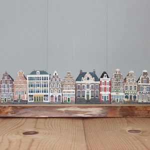 Canal Houses Amsterdam Dutch / Set of 10 small houses