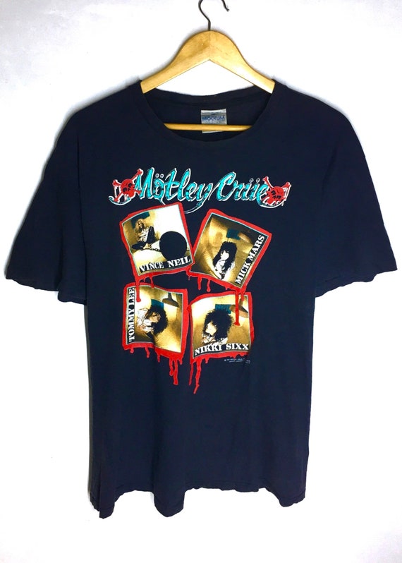 Rare Design Vintage Heavy Metal Band Motley Crue T
