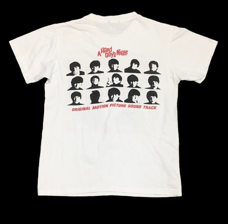 Rare Design Vintage The Beatles A Hard Day/'s Night T-shirt 2000s