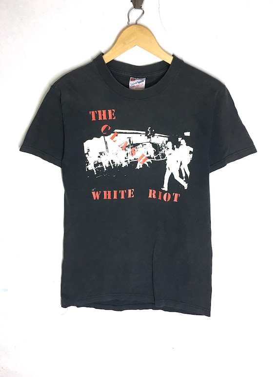 Rare Design Vintage Band Punk The Clash White Riot