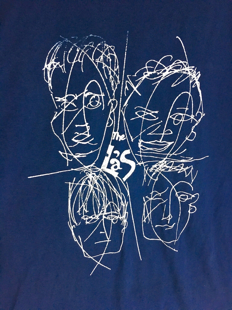 Rare Design Vintage Rock Band UK The La/'s T-shirt 1990s