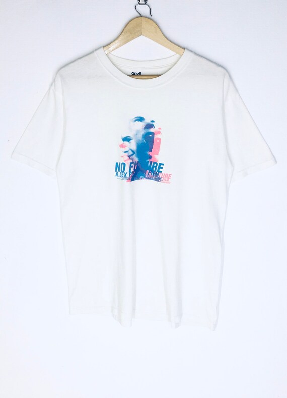 Rare Design Vintage Movie NO FUTURE Sex Pistols T-