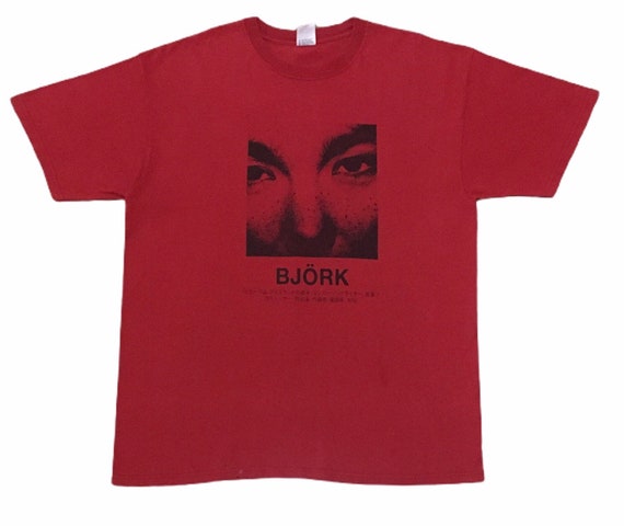 Rare Design Vintage Singer Bjork Japan Tour T-shir