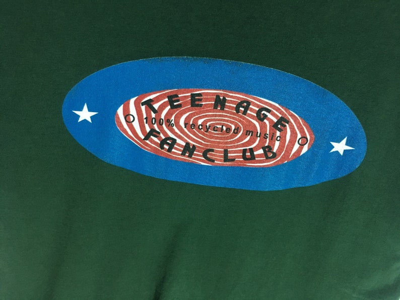 Rare Design Vintage Band Rock Teenage Fanclub T-shirt 1990s