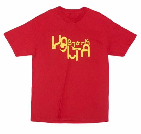 Rare Design Vintage Bjork Album Volta T-shirt 2000