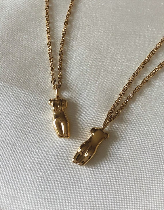 Femme Necklace Gold Silver Female Body 