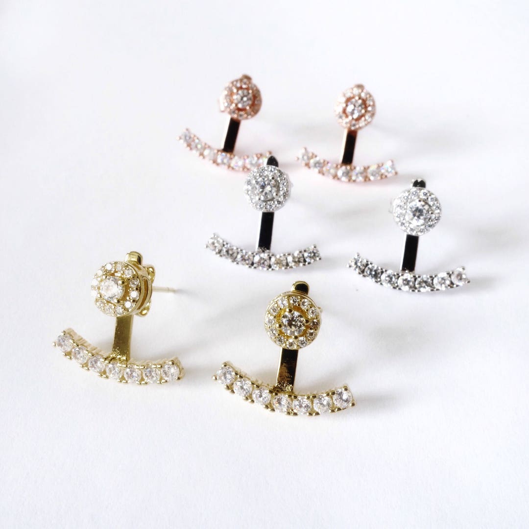 ANDYWEN 925 Sterling Silver Star Zircone CZ Orecchini con