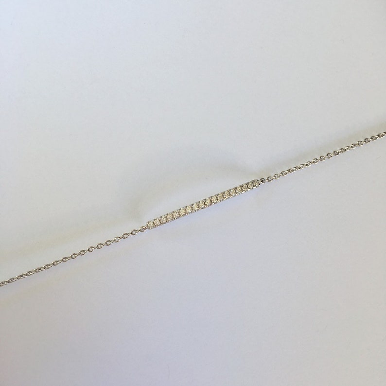 Crystal Bracelet Skinny Crystal Bar Bracelet Suradesires Skinny Bar Bracelet Bridesmaid Gift Bar Bracelet Danity Crystal Bar Bracelet