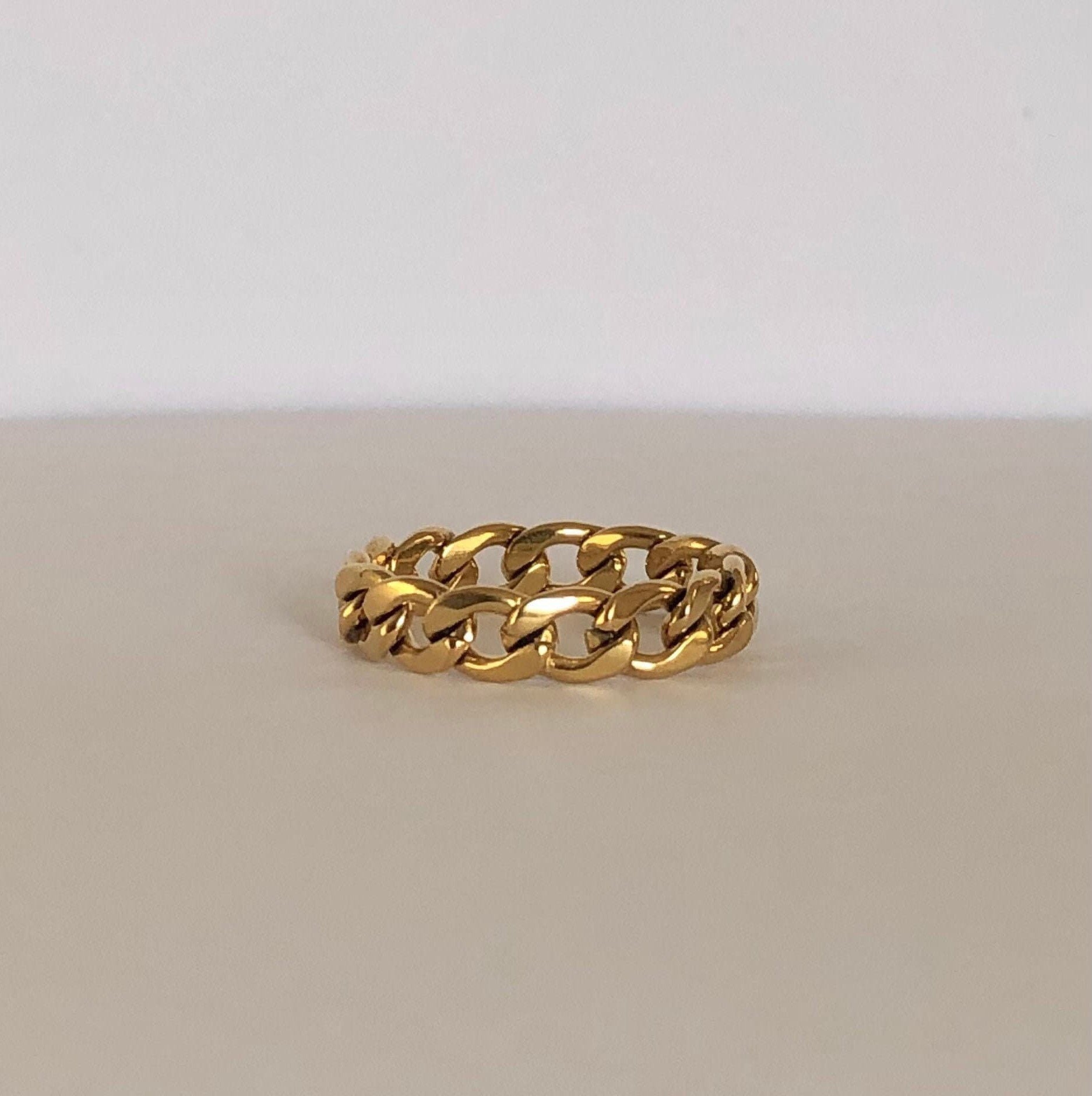 9ct Gold Chain Link Ring | Goldmark (AU)