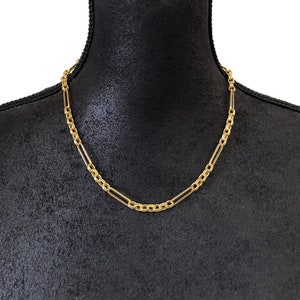 18k Gold plated Oval Link Chain necklace,  statement layering necklace, link chain, oval links, Gold chain | Suradesires