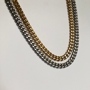 Cuban Link Necklace, 8mm Cuban Chain, 18k Gold PVD Plated Cuban Necklace, Gold Chain Necklace, Cuban Link Chain | Suradesires