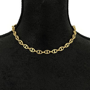 18k Gold Pill Chain, Pig Nose Link Chain Necklace, Pig Nose Link Chain, Link Chain, Pig Nose Necklace | Suradesires