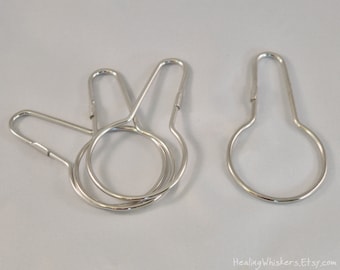 Rat Hammock Clips - Set of 4 (Metal hooks for Ferrets, Sugar Gliders, Small Animals beds)