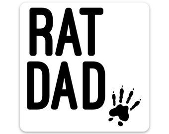 Rat Dad 3" Sticker