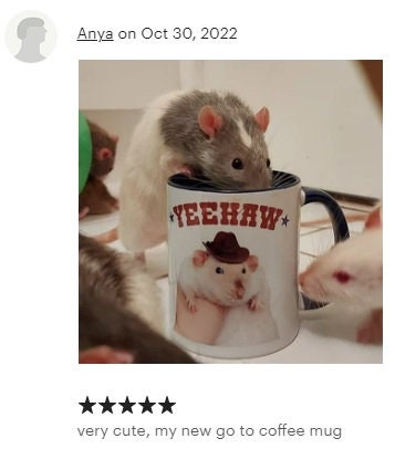 Yeehaw Cowboy Rat Meme Coffee Mug | Funny Pet Rat Lover Gift - Etsy