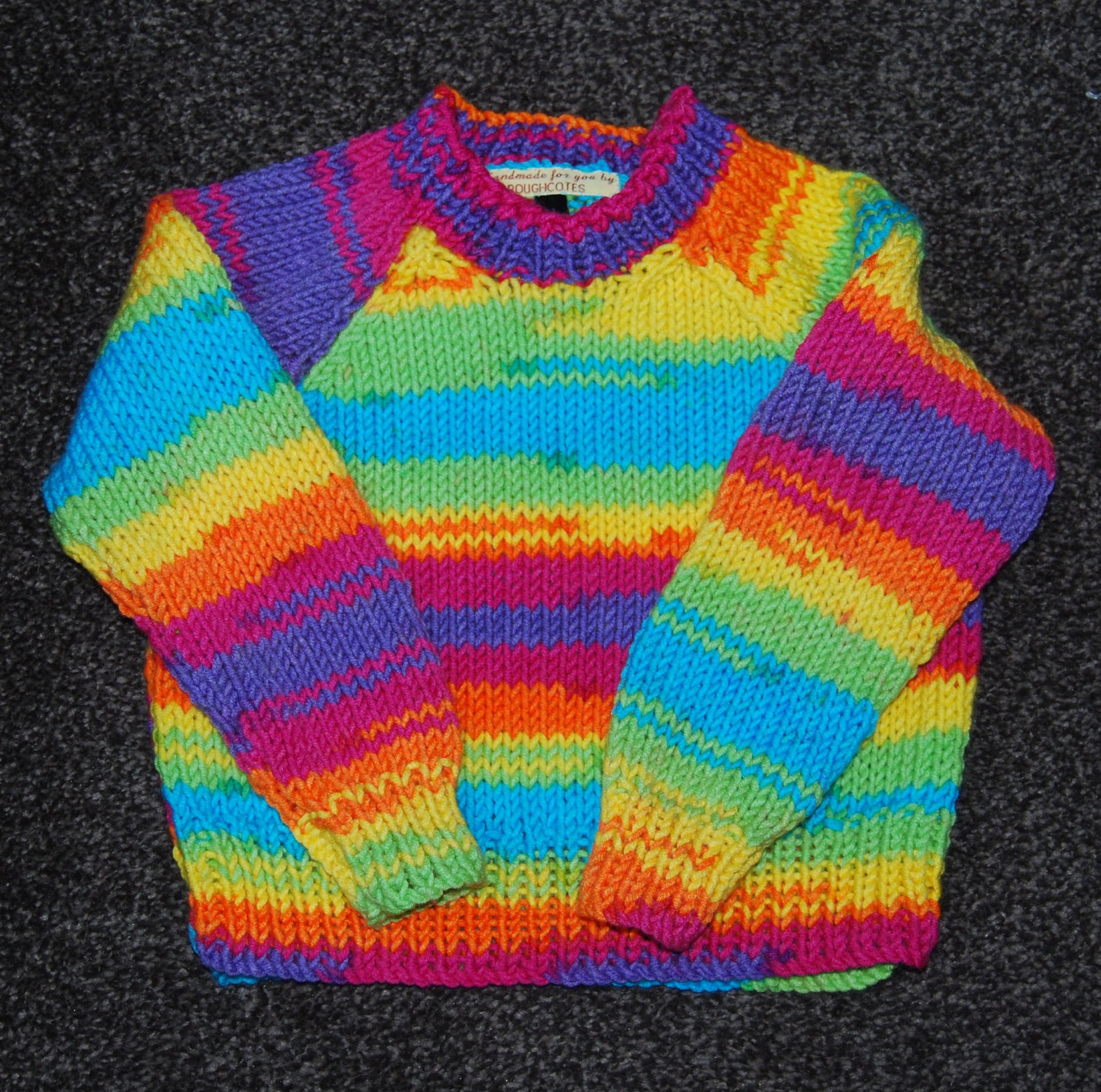 bright coloured jumpers