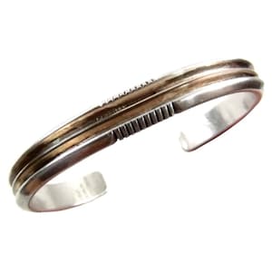 Signed - Irv Monte, Navajo Vintage Sterling Silver 12K GF (28 grams)