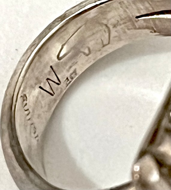 Signed - Wayne Panteah, Zuni Vintage Onyx Sterlin… - image 6