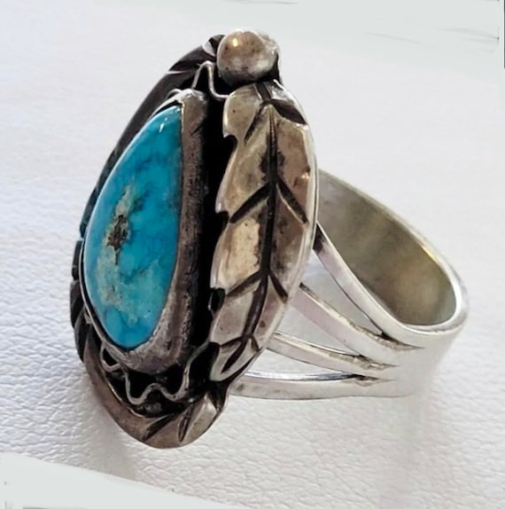 Navajo Vintage Sterling Silver “Turquoise Mountain