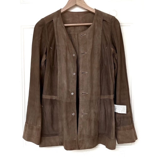 Beautiful Tan Goat Suede Gerard Darel shops Safari jacket *NWOT