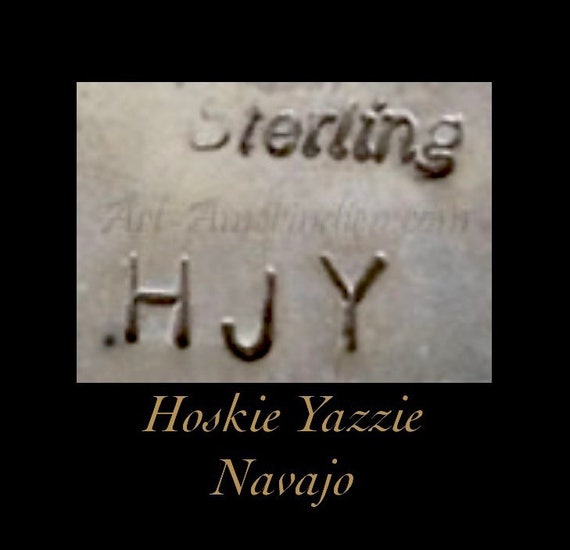 Navajo Signed-Hoskie Yazzie, Gorgeous Dead Pawn S… - image 5