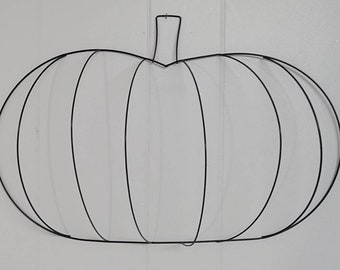 3D Wire Pumpkin, Pumpkin Wreath frame, Pumpkin frame, Pumpkin wreath form, wreath making, craft supplies