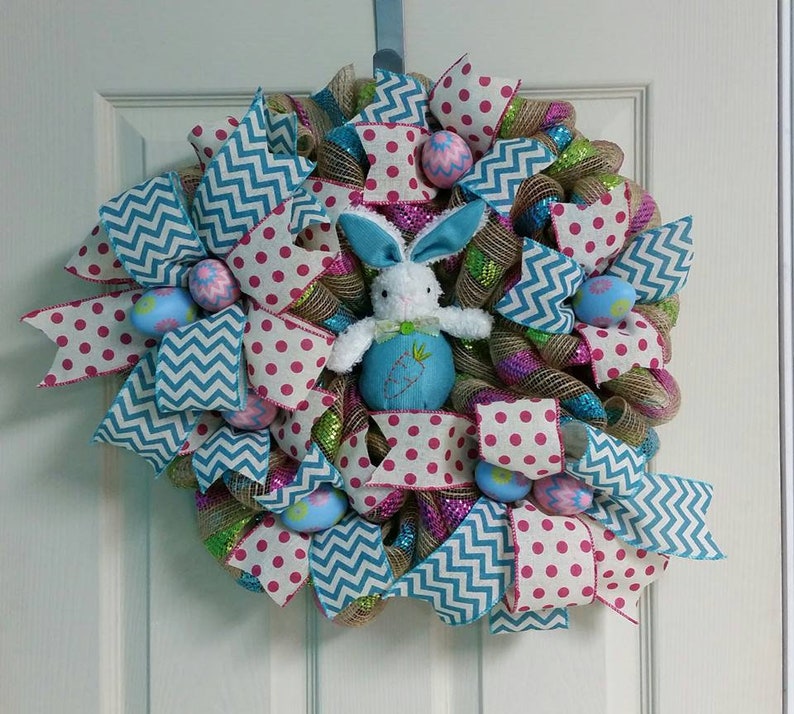 Spring wreath Easter wreath Rabbit wreath Easter Bunny wreath