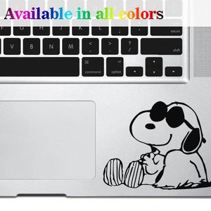 Snoopy Resting Vinyl Decal, Snoopy sticker,macbook sticker,snoopy laptop sticker,car decal,gift decal,iphone decal,take a rest,chill decal