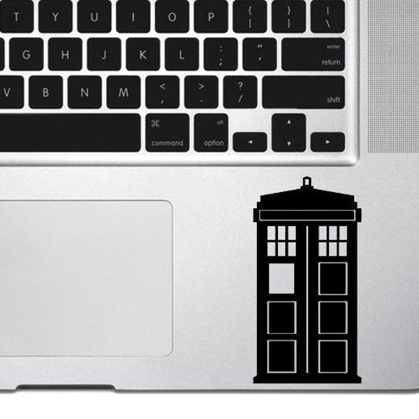 Doctor Who Tardis Decal Sticker,DW decal,Doctor Who Stickers,Macbook Stickers,Doctor Who Decal,Car, Iphone decal,Laptop,Trackpad,Touchpad