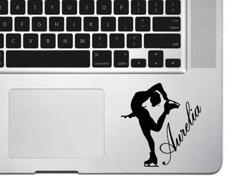 Custom Figure Skater Sticker with Name, Figure Skater decal, Figure Skater Sticker, Figure Skating Decal, Figure Skater Name Decal