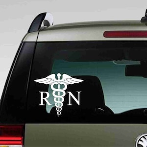 Nurse Decal,RN Decal,Nursing Decal,Medical Symbol Decal,RN Medical Symbol Decal, Nurse Medical Symbol Decal,Nurse Car Decal, Nurse Gift
