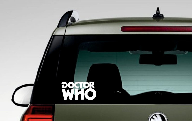 Doctor Who Vinyl Decal, Laptop Stickers, Doctor Who Stickers, MacBook Stickers, Doctor Who Decal, Car decal, iPhone decal image 3