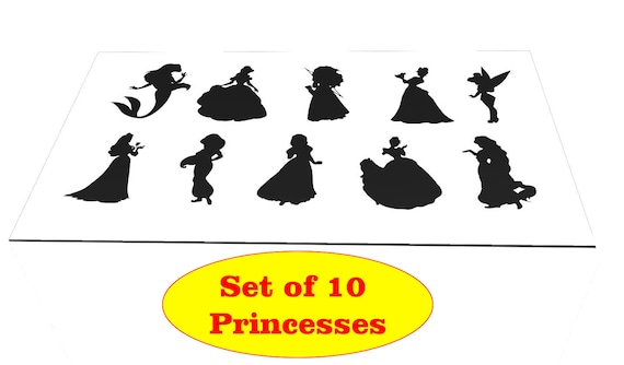 Pegatinas de princesa de Disney Conjunto de Argentina