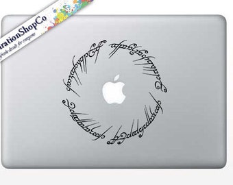 Elvish Circle decal,Lord of the rings decal,macbook decal, wall sticker, car decal, tablet decal, ipad decal,