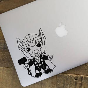 Thor Vinyl Decal, Baby Thor, Marvel Decal, Thor Logo, Car Decal, Wall ...