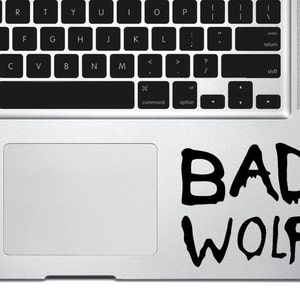 Bad Wolf Doctor Who inspired Vinyl Decal, macbook decal, wall sticker, car decal, gift decal, iphone decal, phone sticker