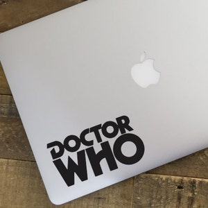 Doctor Who Vinyl Decal, Laptop Stickers, Doctor Who Stickers, MacBook Stickers, Doctor Who Decal, Car decal, iPhone decal image 2