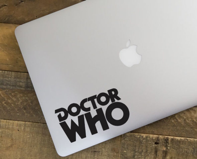 Doctor Who Vinyl Decal, Laptop Stickers, Doctor Who Stickers, MacBook Stickers, Doctor Who Decal, Car decal, iPhone decal image 2