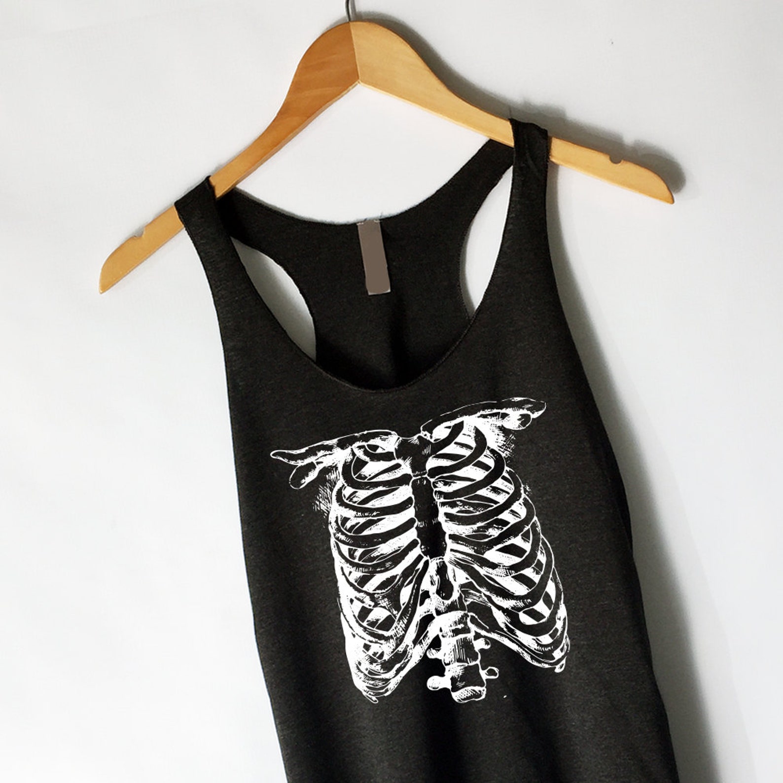 Skeleton Tank Top Skeleton Shirt Halloween Shirt Etsy