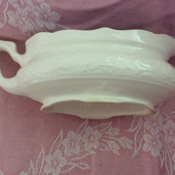 REDUCED! Antique Ironstone Gravy Boat
