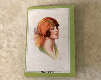 Vintage 1932 Needle Pack with Flapper on Front, Campaign Advertisement, Never Used!